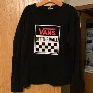 VANS crew neck sweatshirt large